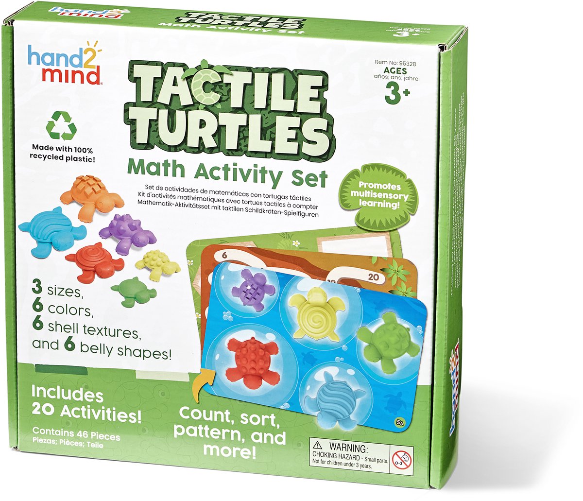 Ensemble d'activités mathématiques avec tortues tactiles Learning Resources - 3+