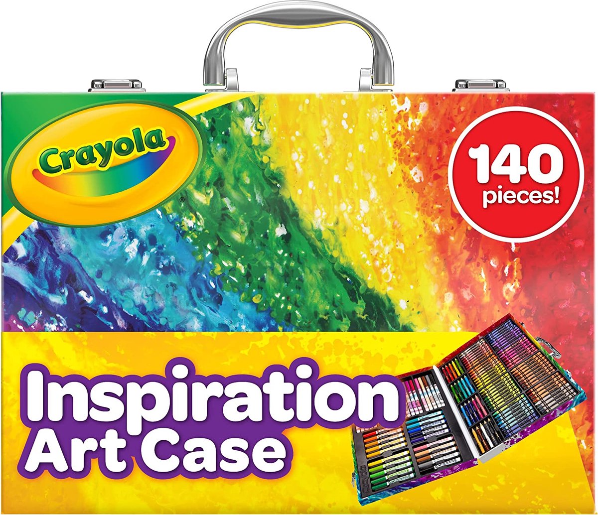 Crayola - paquet passe-temps - inspiration valise à colorier pour enfants - 140 pièces
