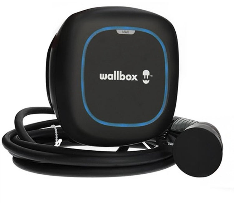 Borne de recharge Wallbox pulsar max 22kw type 2 câble fixe 7 mètres - noir (plp4-m-2-4-9-002)