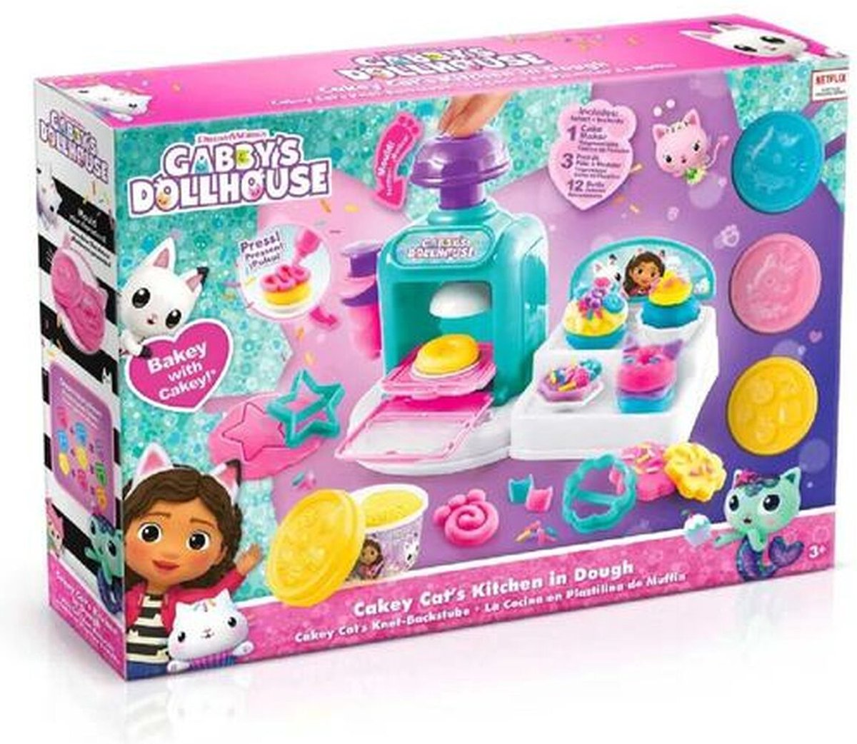 Canal Toys Ensemble d'argile pour maison de poupée Gabby - Argile - Éducatif - Artisanat - Cupcakes - Gabby