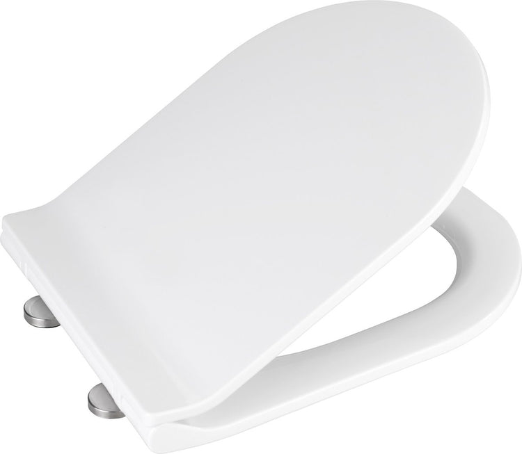 Abattant WC Wenko Habos - thermoplastique blanc - fermeture soft close easy-close - fixation fix-clip en acier inoxydable - abattant WC - abattant WC - blanc