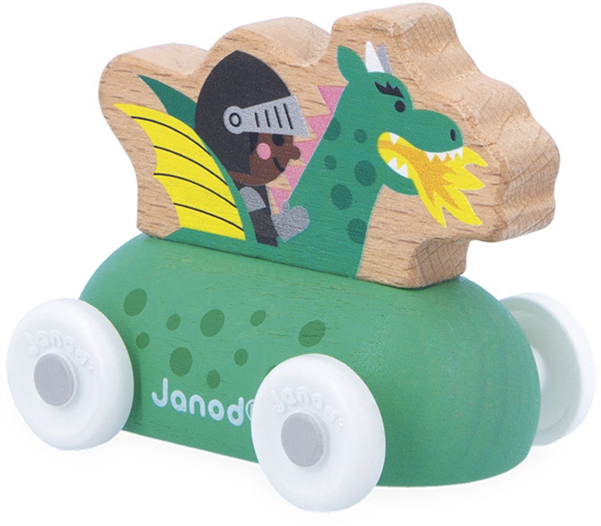 Janod - carrefour - voiture dragon en bois