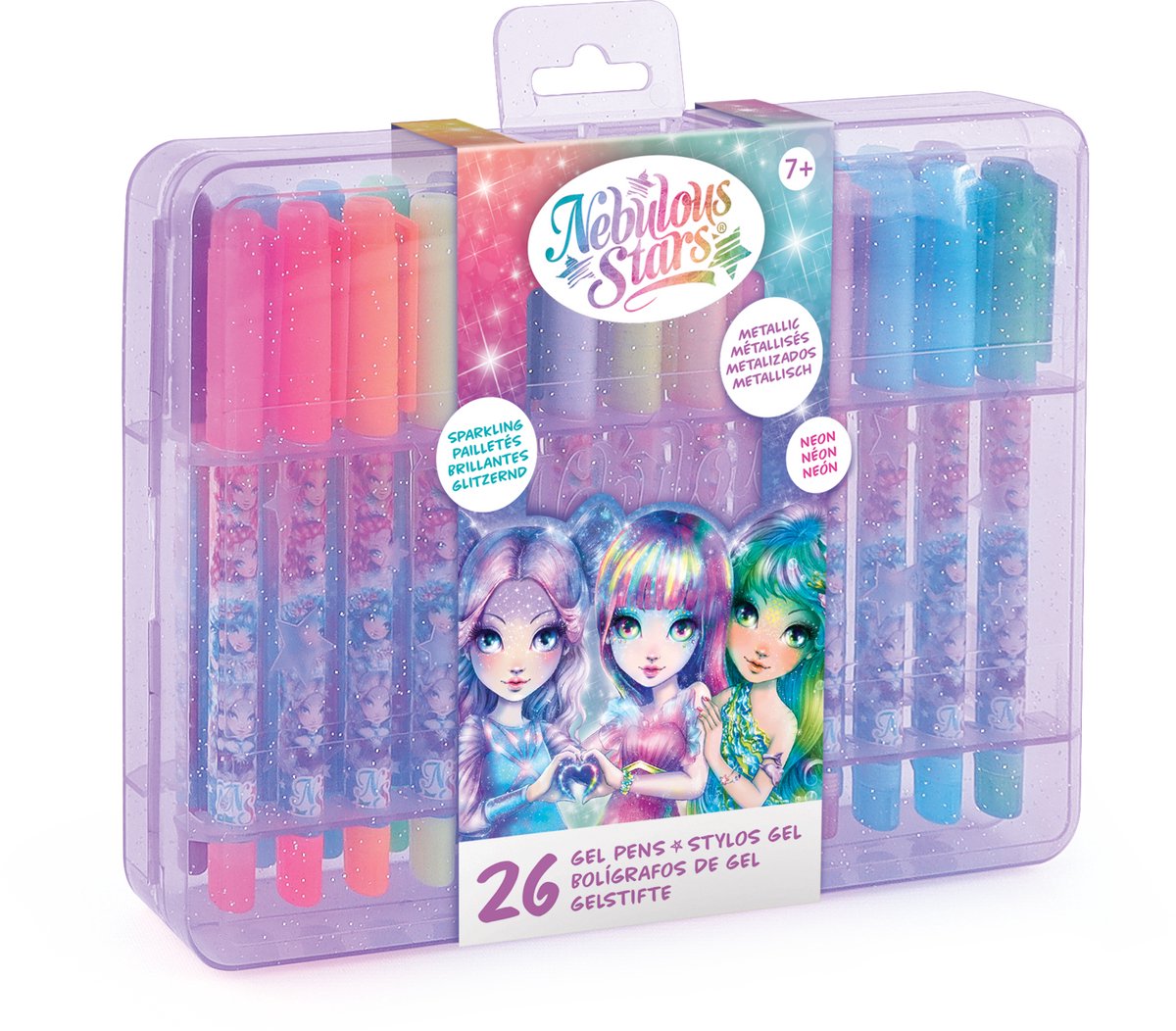 Étoiles nébuleuses - pack de 26 stylos gel - dessin et coloriage