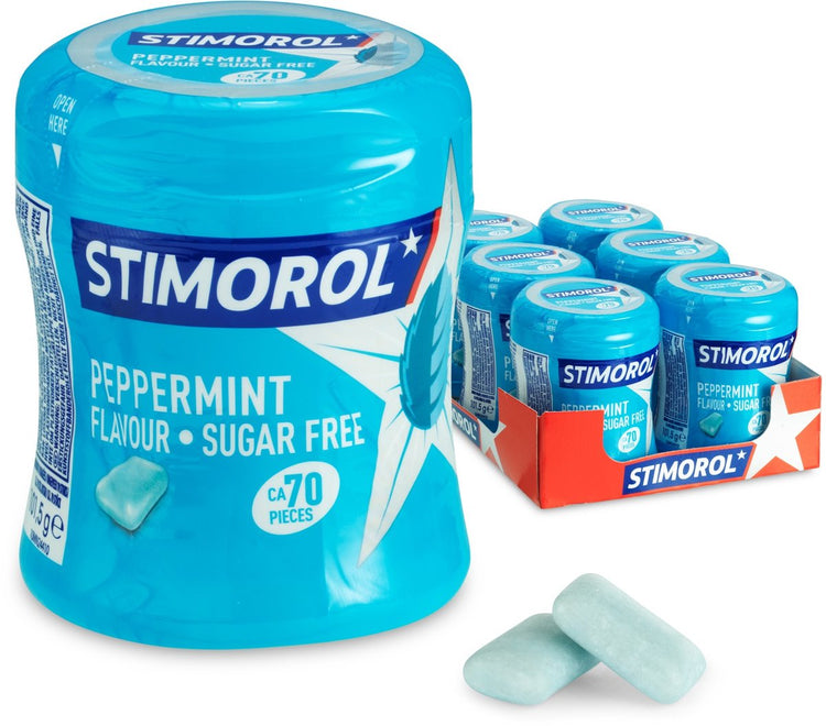 Menthe poivrée Stimorol - chewing-gum - sans sucre - 1x6 pièces