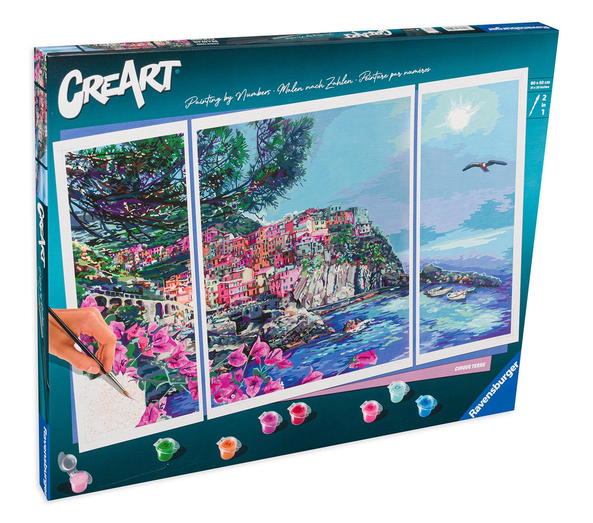 Ravensburger Creart peinture sur numéro Romantic Cinque Terre