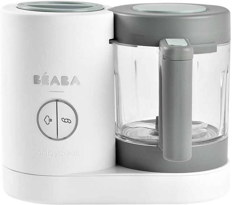 Béaba babycook neo® - robot culinaire - 4 en 1 - bol en verre 1250 ml - cuire à la vapeur, mélanger, décongeler et chauffer - gris