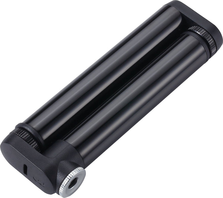 Bbb cycling doubleshot mini pompe à vélo - haute pression : 8 bar - 116 psi - tête de pompe à pression pour valves presta - pompe à main compacte vélo de course - 12 cm - bmp-102