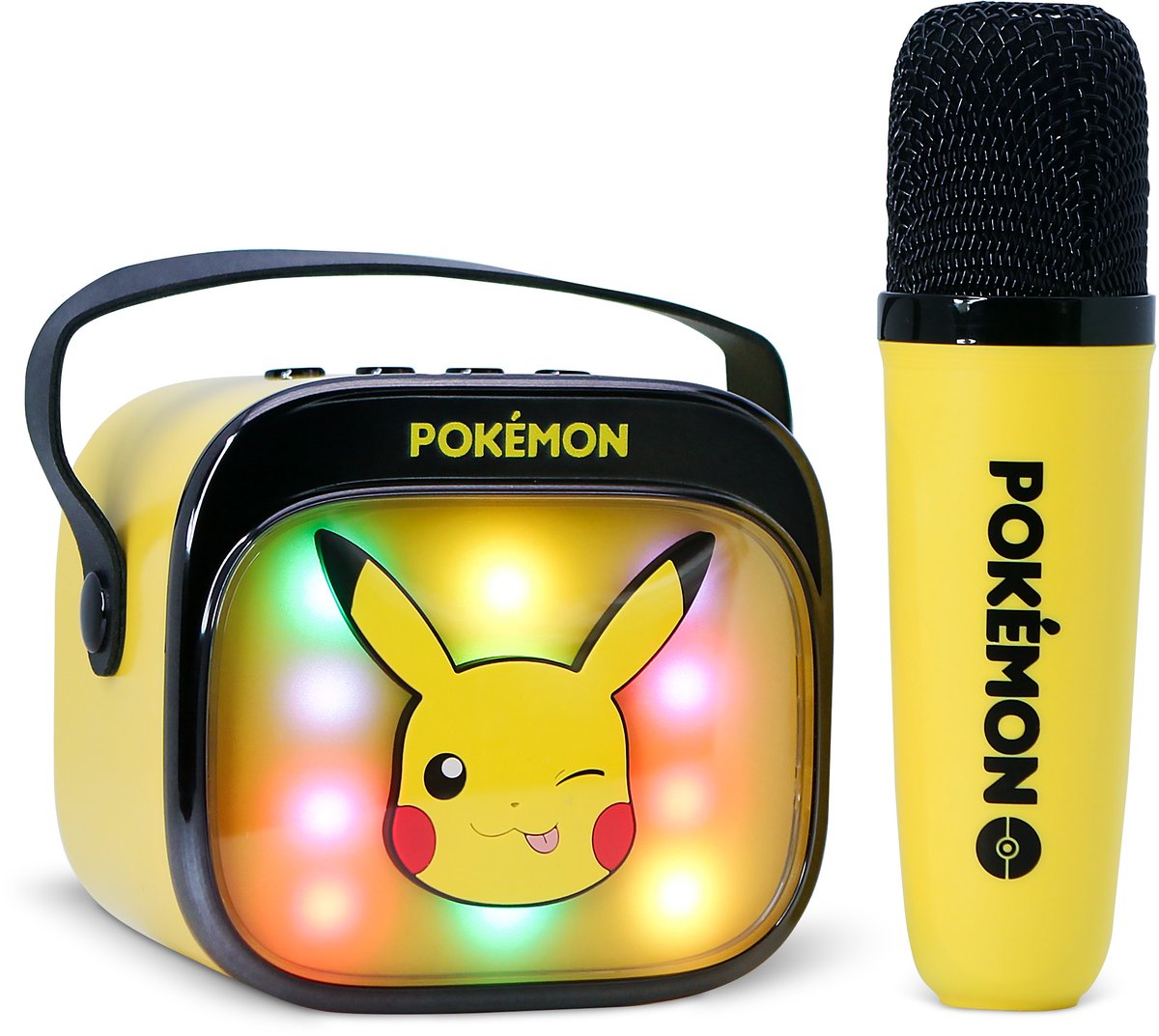 Otl technologies pokémon - set de karaoké pour enfants - microphone et haut-parleur sans fil - avec effets de lumière - distorsion de la voix