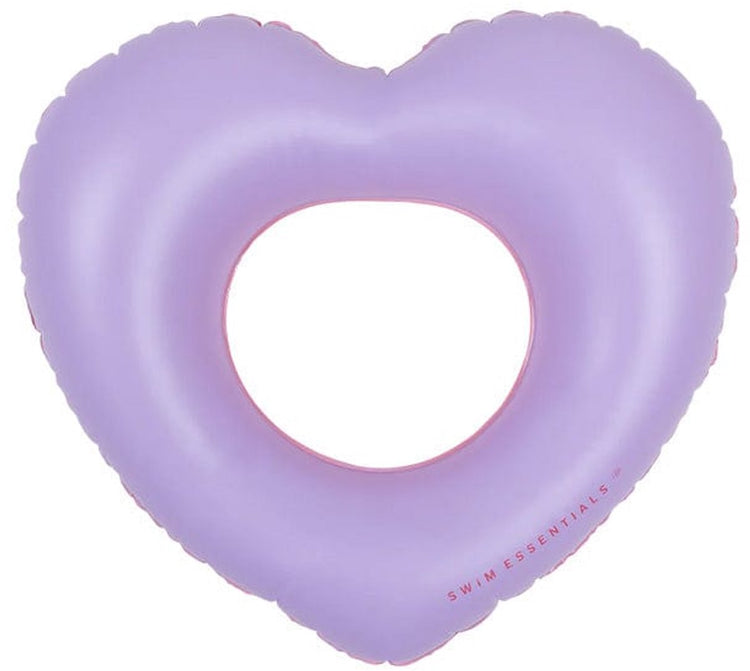 Tons emblématiques | Ruban de natation du cœur rouge violet Ø 90 cm