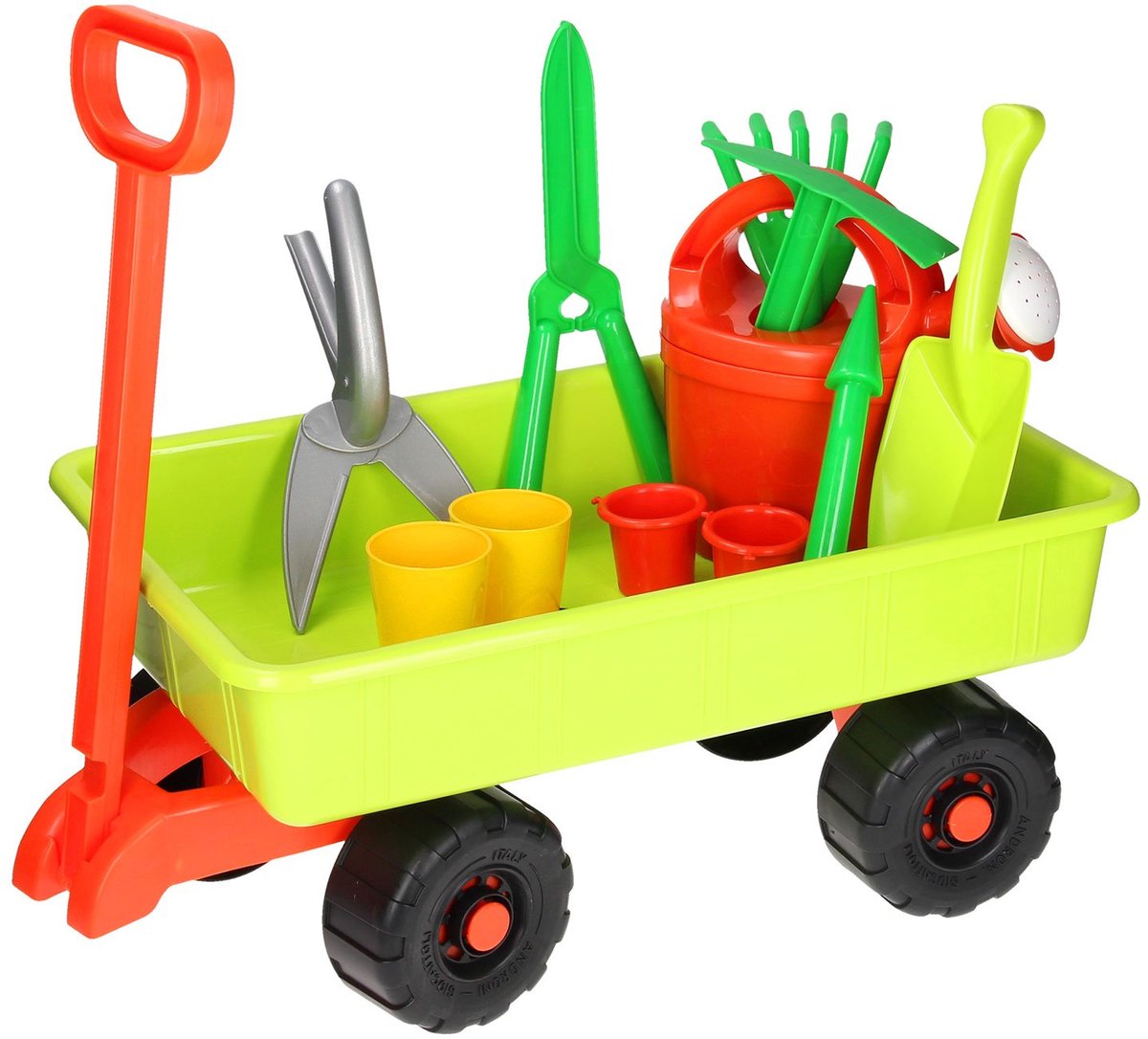 Androni Bolderkar avec des outils de jardin, 12dlg.
