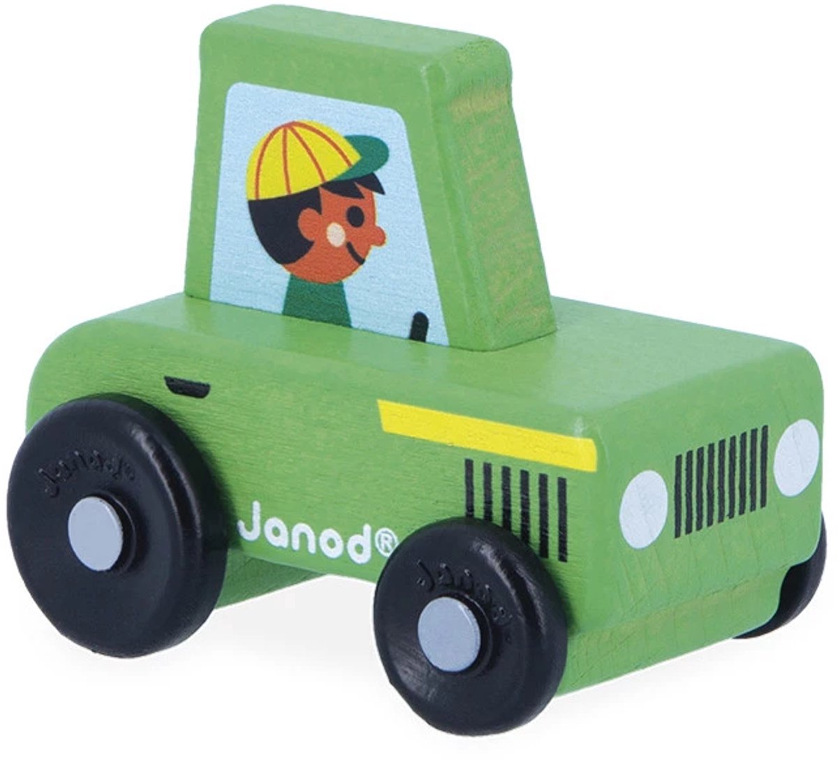 Janod - carrefour - tracteur en bois
