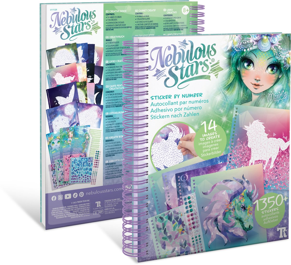 Autocollants étoiles nébuleuses par numéro