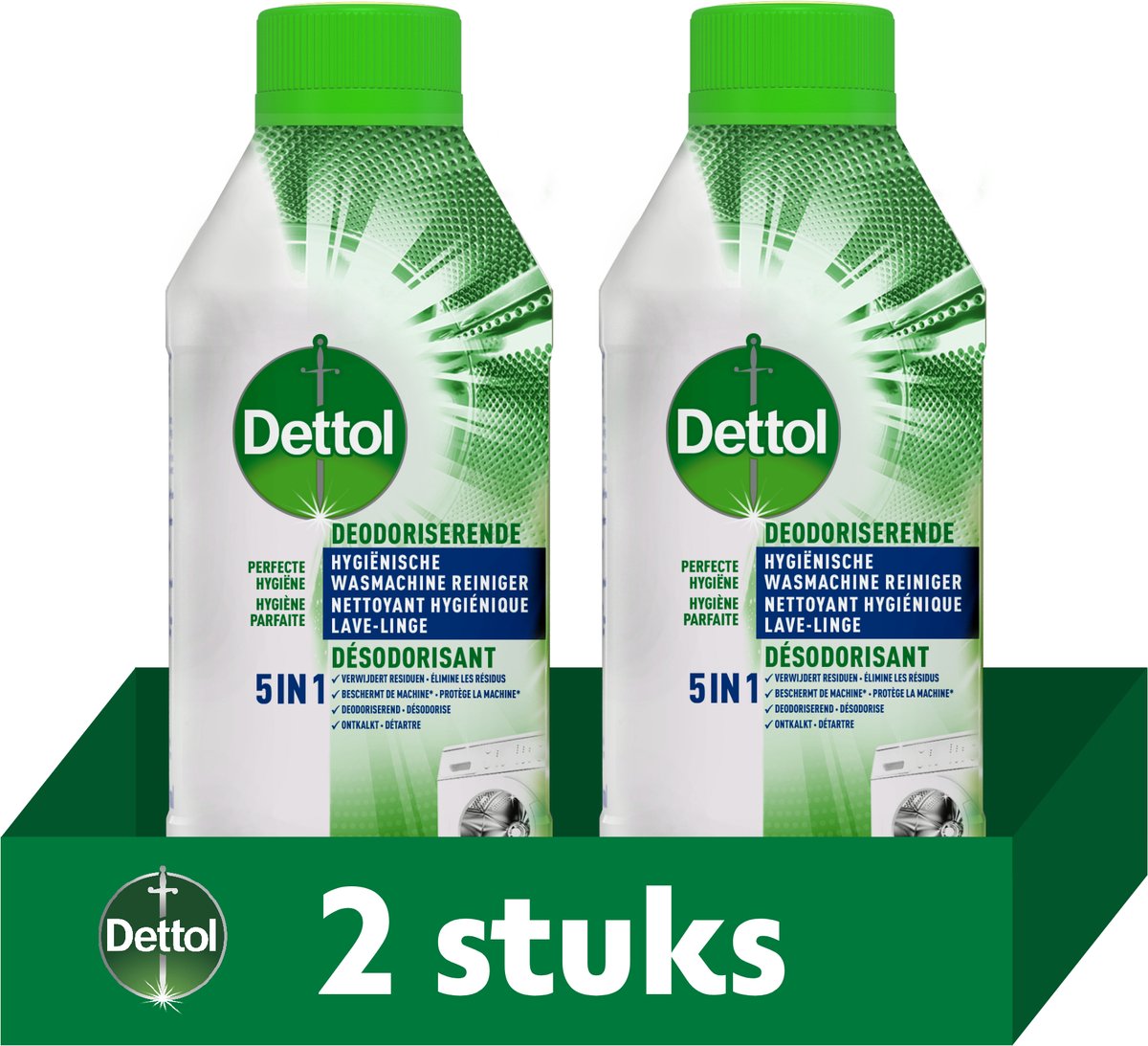 Nettoyant hygiénique pour lave-linge Dettol - 2x250ml