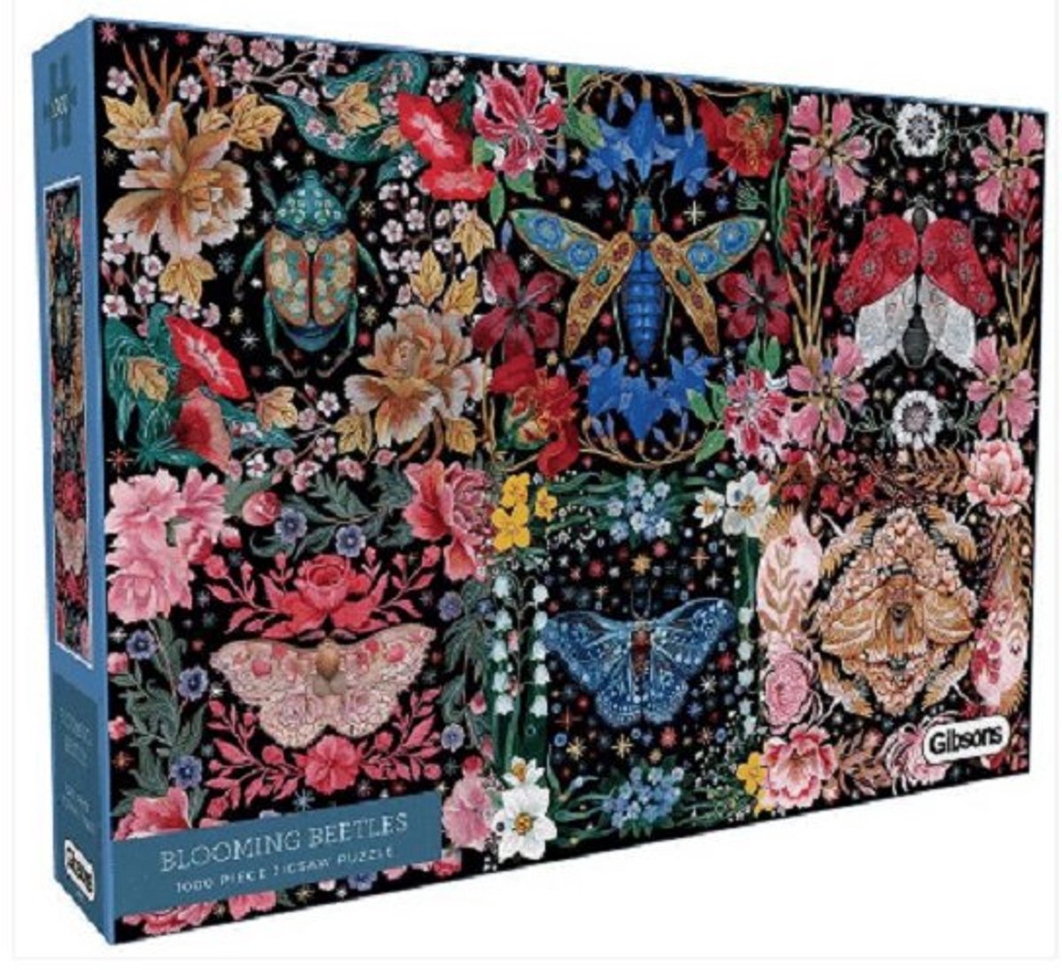 Gibsons - coléoptères en fleurs (par Maria Matos) - 1000 pièces 68×49cm (l×h) - puzzle pour adultes