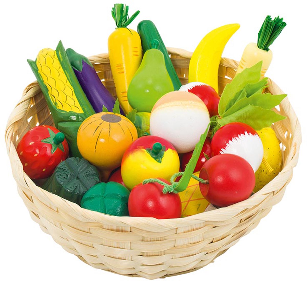 Goki Fruits et légumes dans un panier, 23dlg.