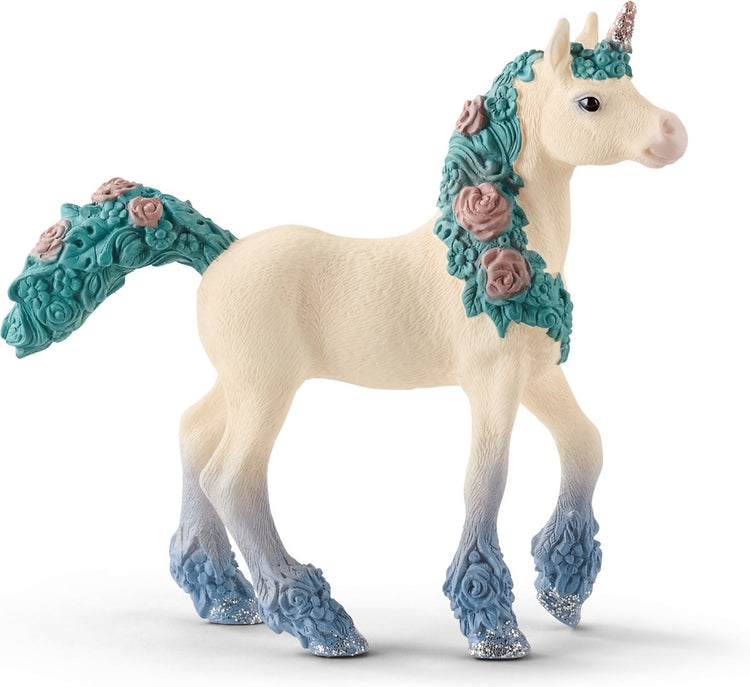 Schleich bayala - poulain licorne fleurie - figurine de jeu - jouets pour enfants pour garçons et filles - 5 à 12 ans - 70591
