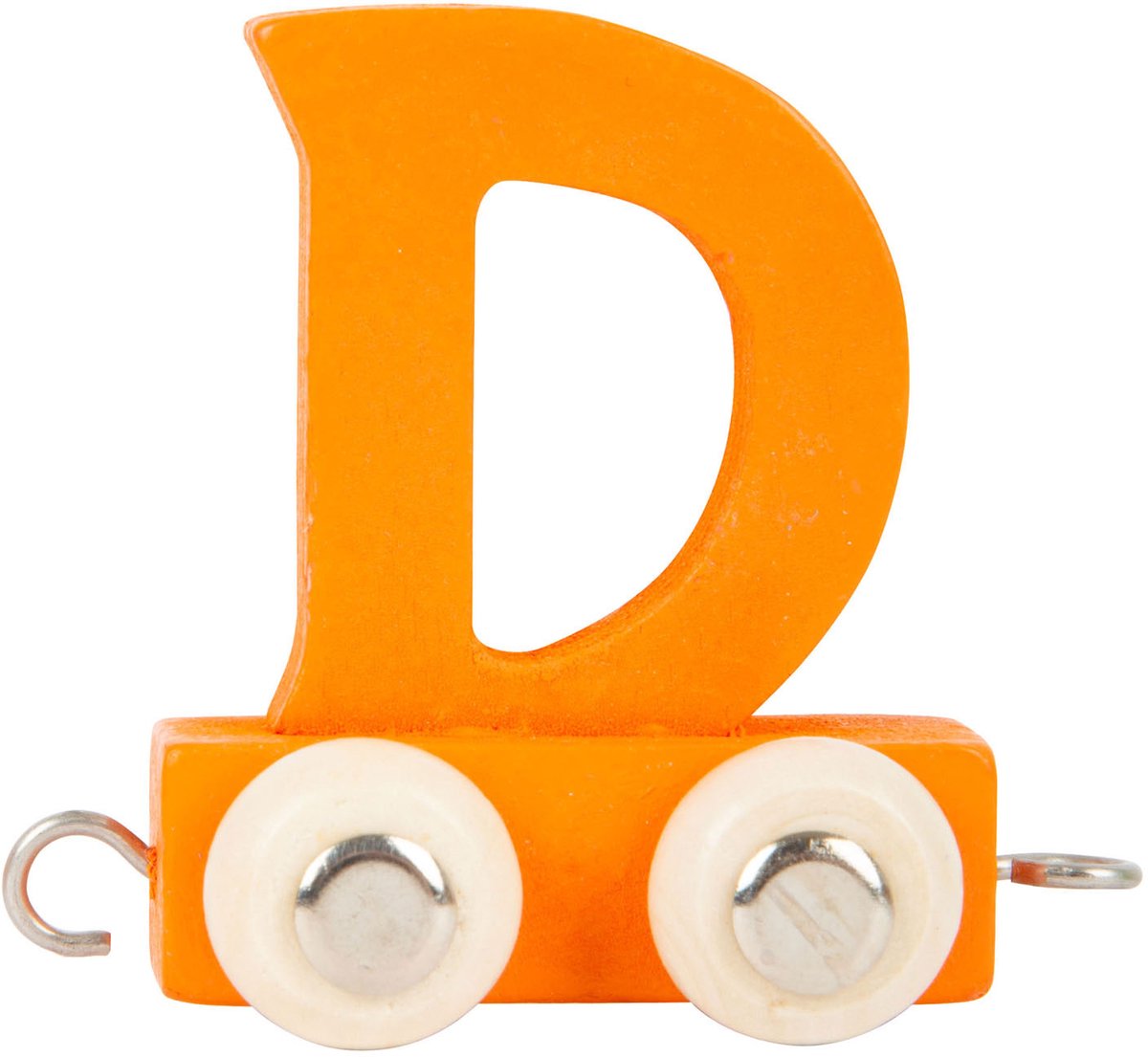 Petit pied - Font en bois orange - D - 12 pièces