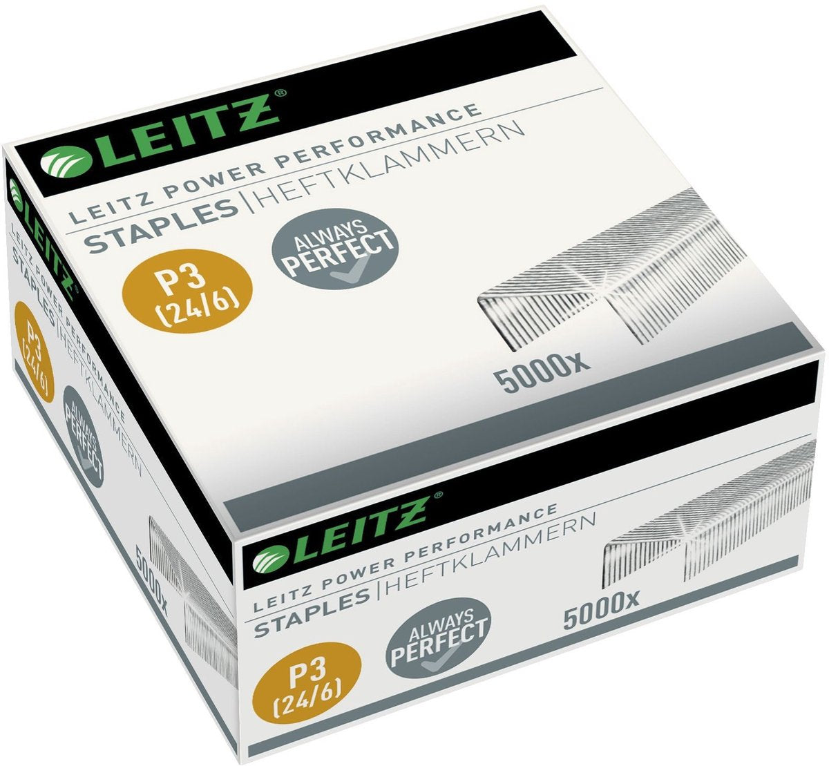 Agrafes Leitz p3 24 6 galvanisées 5000 pièces