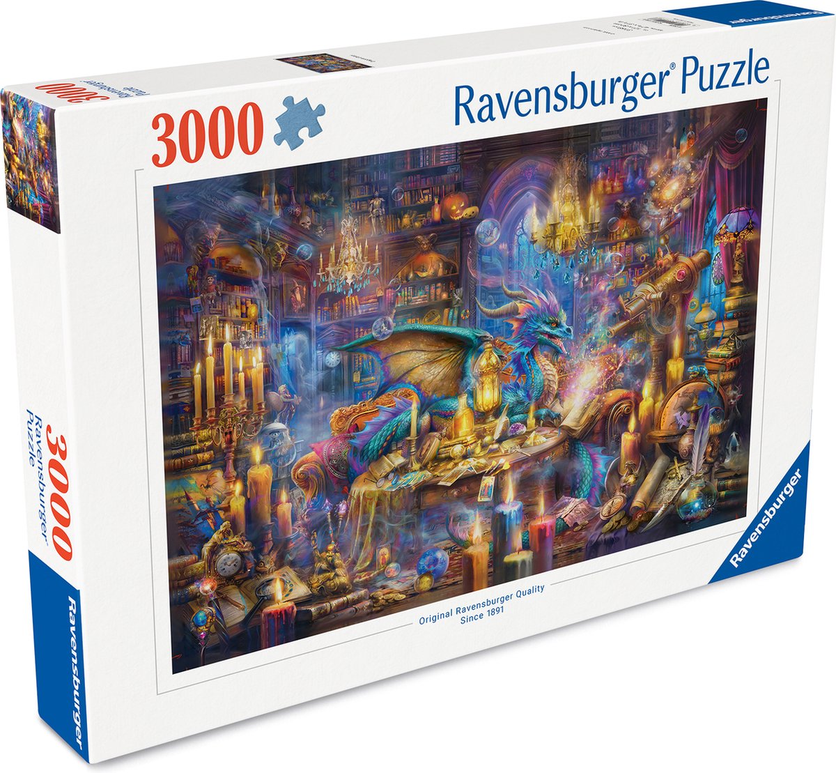 Ravensburger - bibliothèque enchantée - puzzle - 3000 pièces