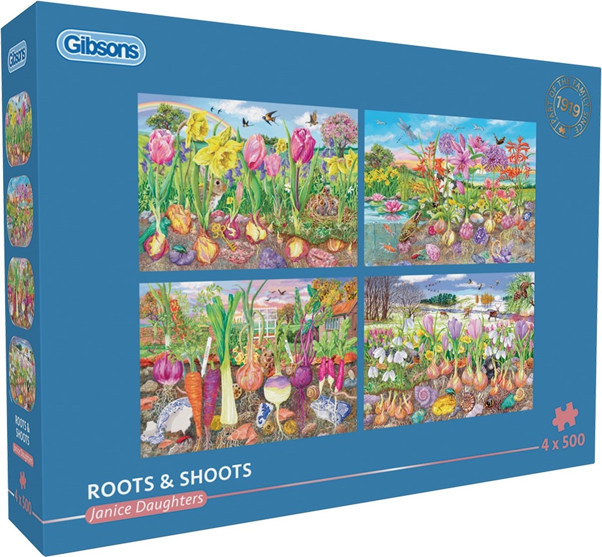 Gibsons - pousses de racines (par les filles de Janice) - 4×500 pièces 48×34cm (l×h) - puzzle pour adultes