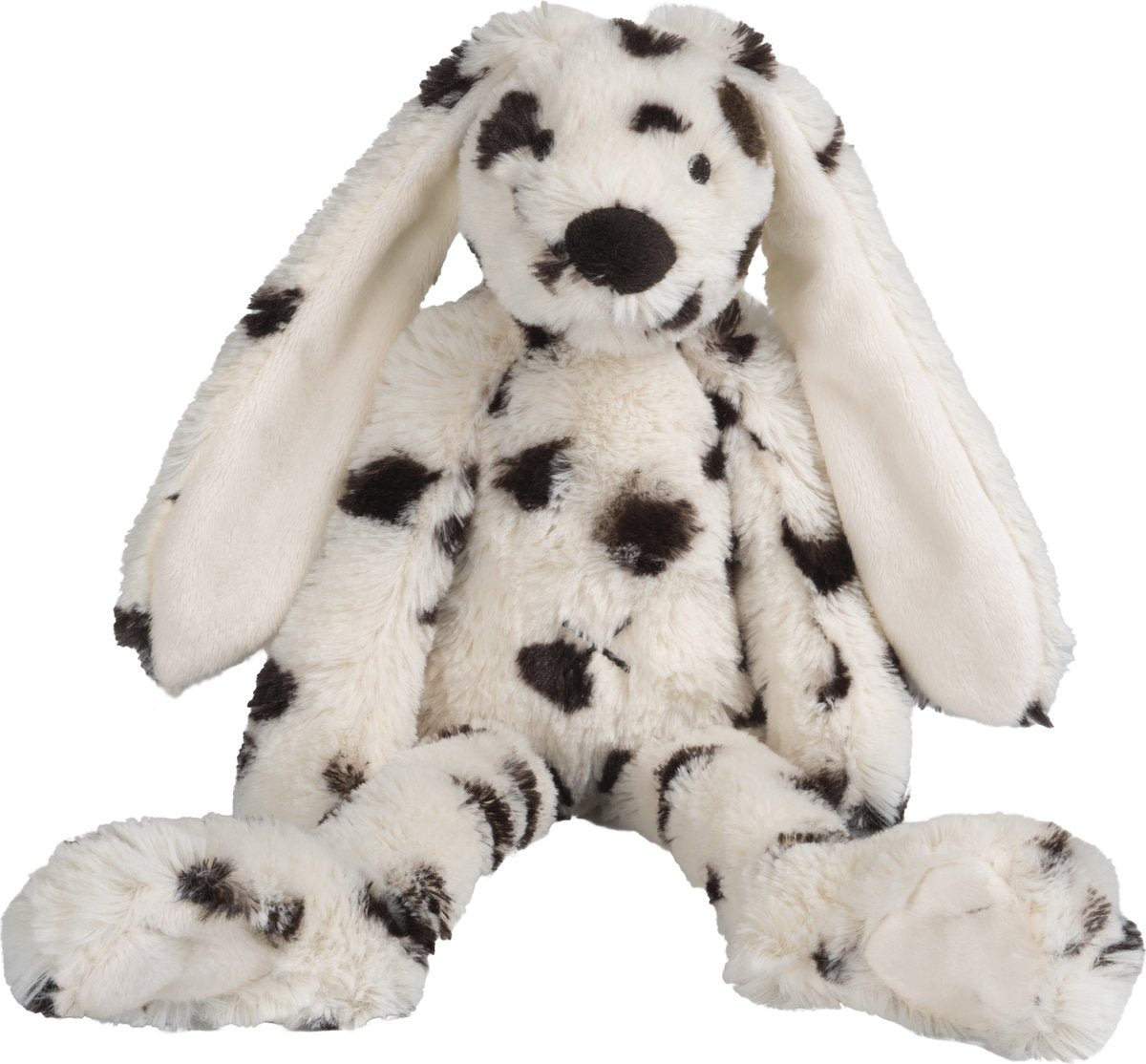 Happy horse lapin richie peluche 28cm - spécial (blanc noir) - peluche bébé
