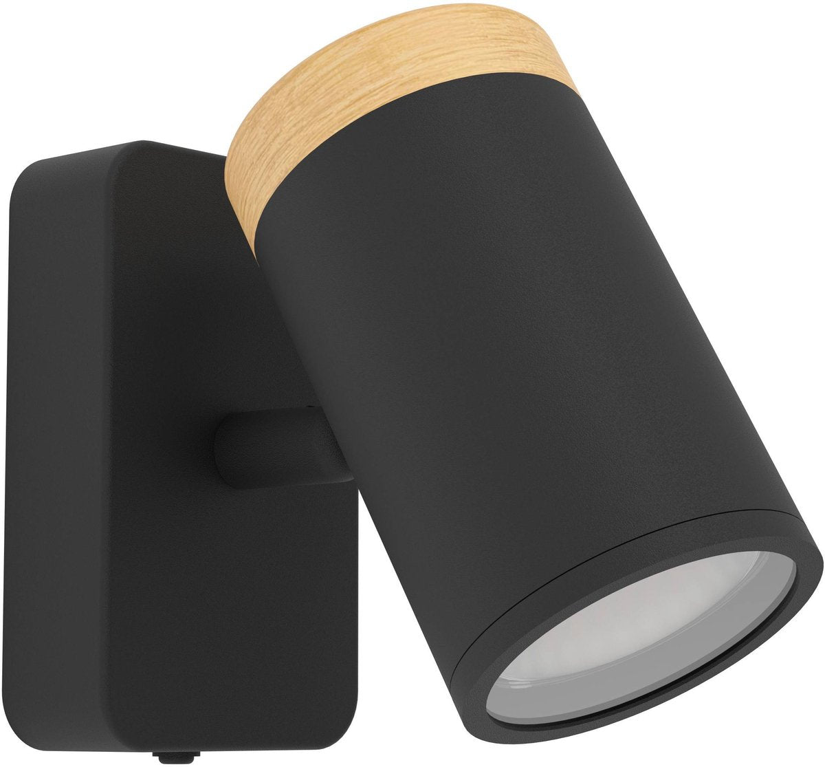 Spot Eglo consuma - salle de bain - gu10 - 11 cm - marron noir