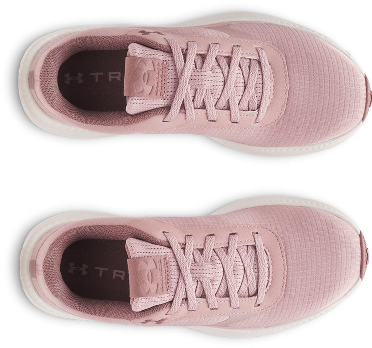 Under Armour UA W Aurora 3-PNK Baskets pour femmes - Rose tourmaline - Blanc sommet - Brume marron