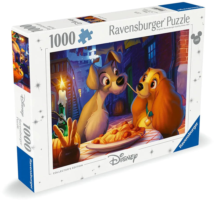 Puzzle Ravensburger Disney La Dame et le vagabond 1000 pièces adultes.