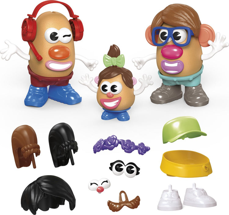 Ensemble tête de pomme de terre, la famille des pommes de terre avec 44 pièces, jouets préscolaires créatifs pour les tout-petits, pour filles et garçons, fête
