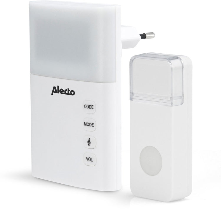 Sonnette sans fil Alecto adb-19 avec flash lumineux et 36 mélodies