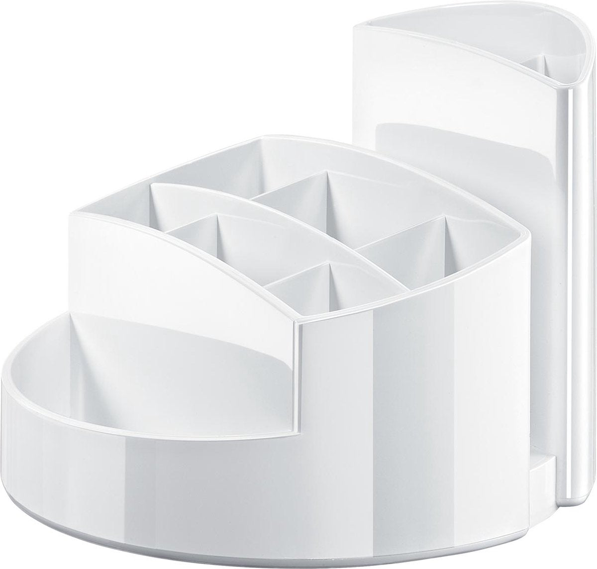 Boîte à stylos Han - rondo - 9 compartiments - blanc brillant - ha-17460-12
