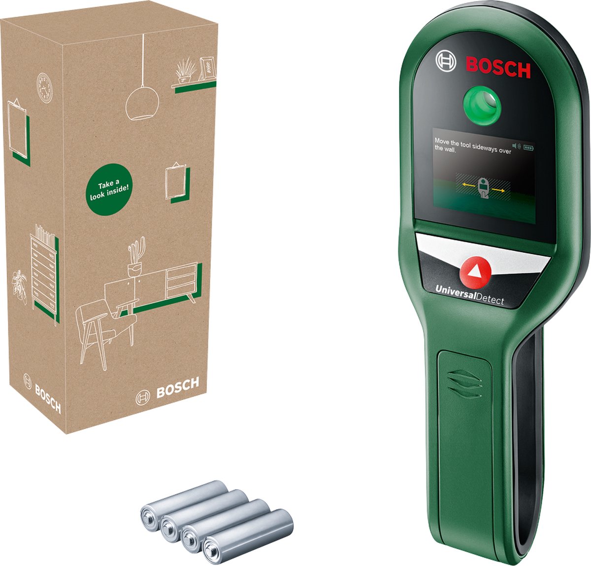 Bosch universaldetect - détecteur de tuyaux - avec piles