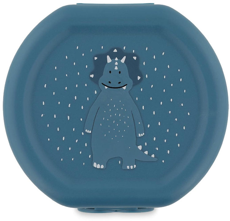 Trixie lot de deux boîtes à goûter avec clip - Mr. Triceratops - facile à ouvrir - sans BPA - pour l'école et les déplacements