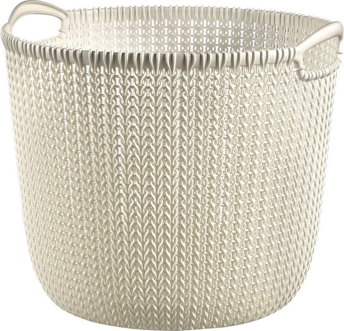 Panier de rangement Curver Curver Knit autour de L 30 L Crèmewit