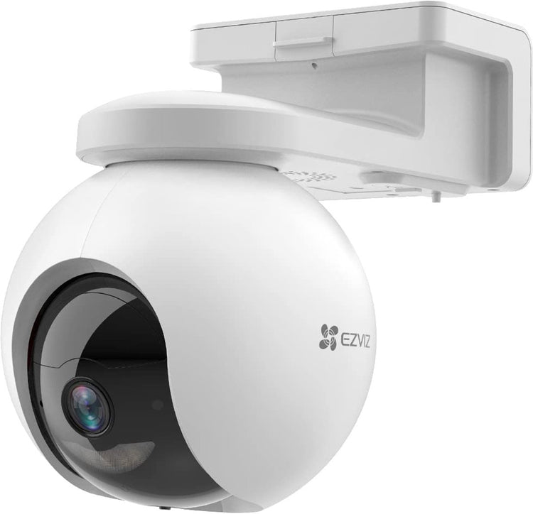 Ezviz hb8 pro 4k - caméra de sécurité 4k sans fil - inclinaison panoramique à 360° - vision nocturne couleur - détection IA - fonctionne avec Google Assistant Alexa - suivi IA - pas de frais mensuels