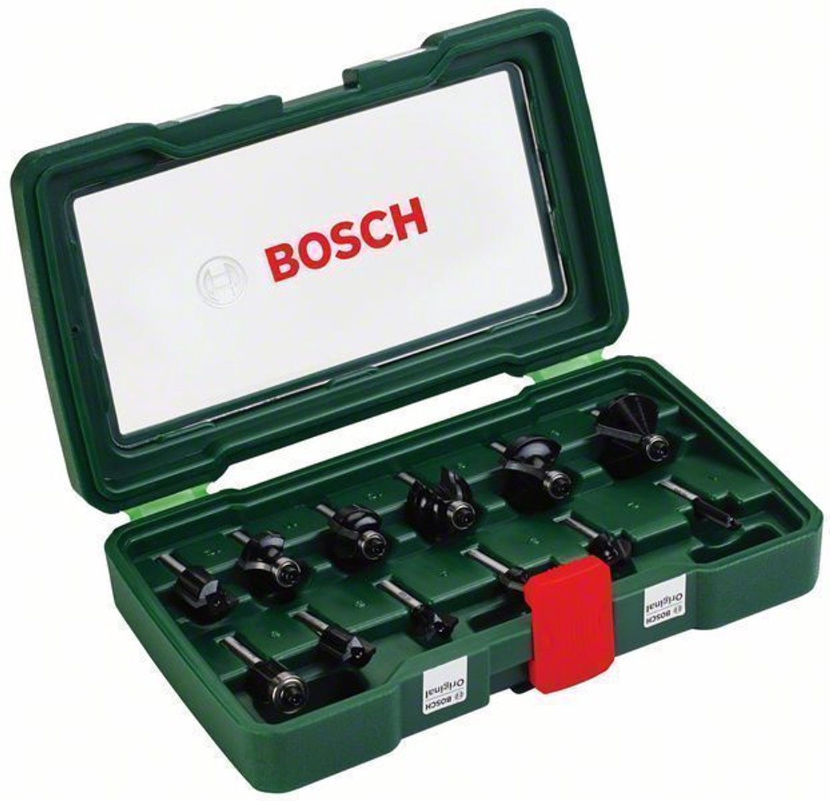 Jeu de fraises Bosch 12 pièces 1 4 tiges