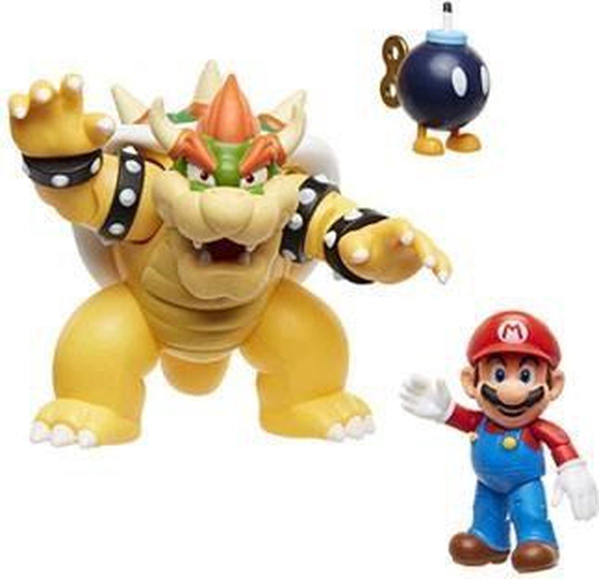 Jakks nintendo super mario bowser ensemble de figurines 18 cm contre mario
