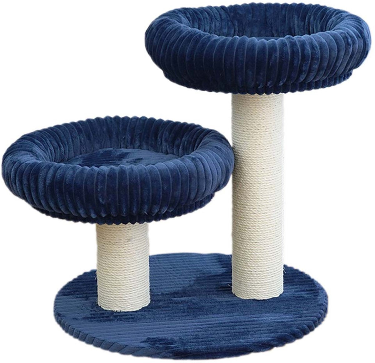 Arbre à chat Ebi cordoue | 60x60x65cm bleu foncé