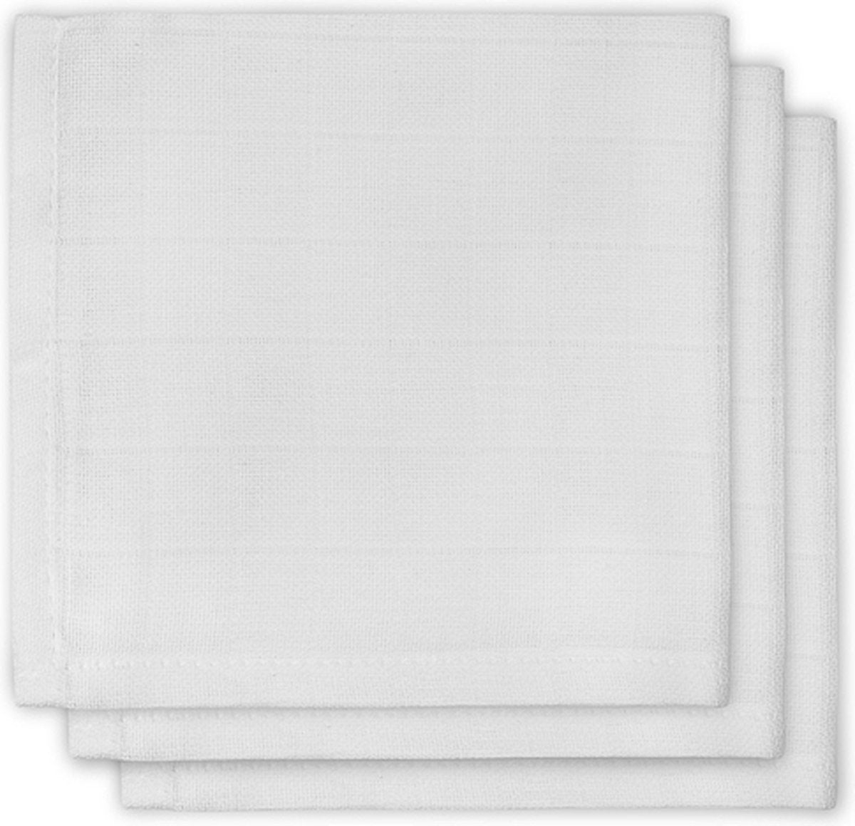 Jollein - torchon hydrophile basic - lingettes hydrophiles pour bébé, torchons, torchons pour sucettes - blanc - 3 pièces
