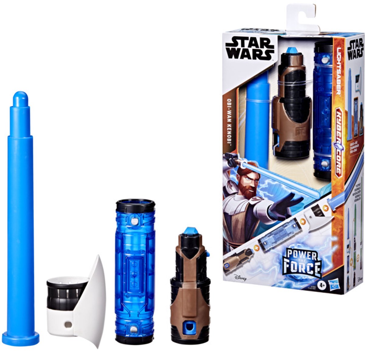 Sabre laser Star Wars forge kyber core obi-wan kenobi, sabre laser bleu personnalisable