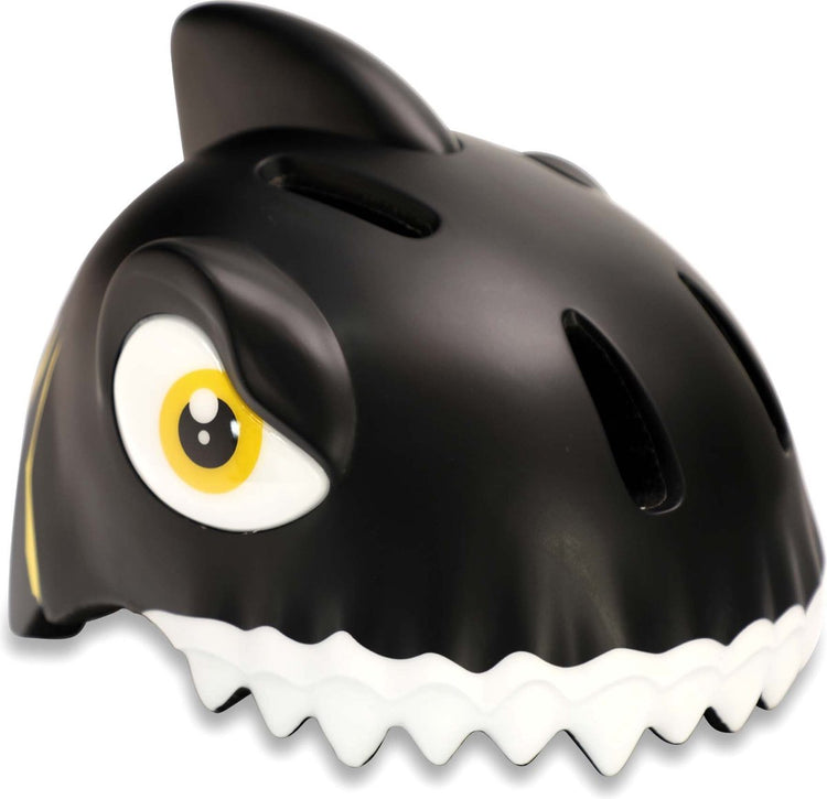 Crazy safety - casque de vélo enfant - casque de vélo pour enfant - requin noir - certifié en1078 - taille s - 49 54 cm réglable