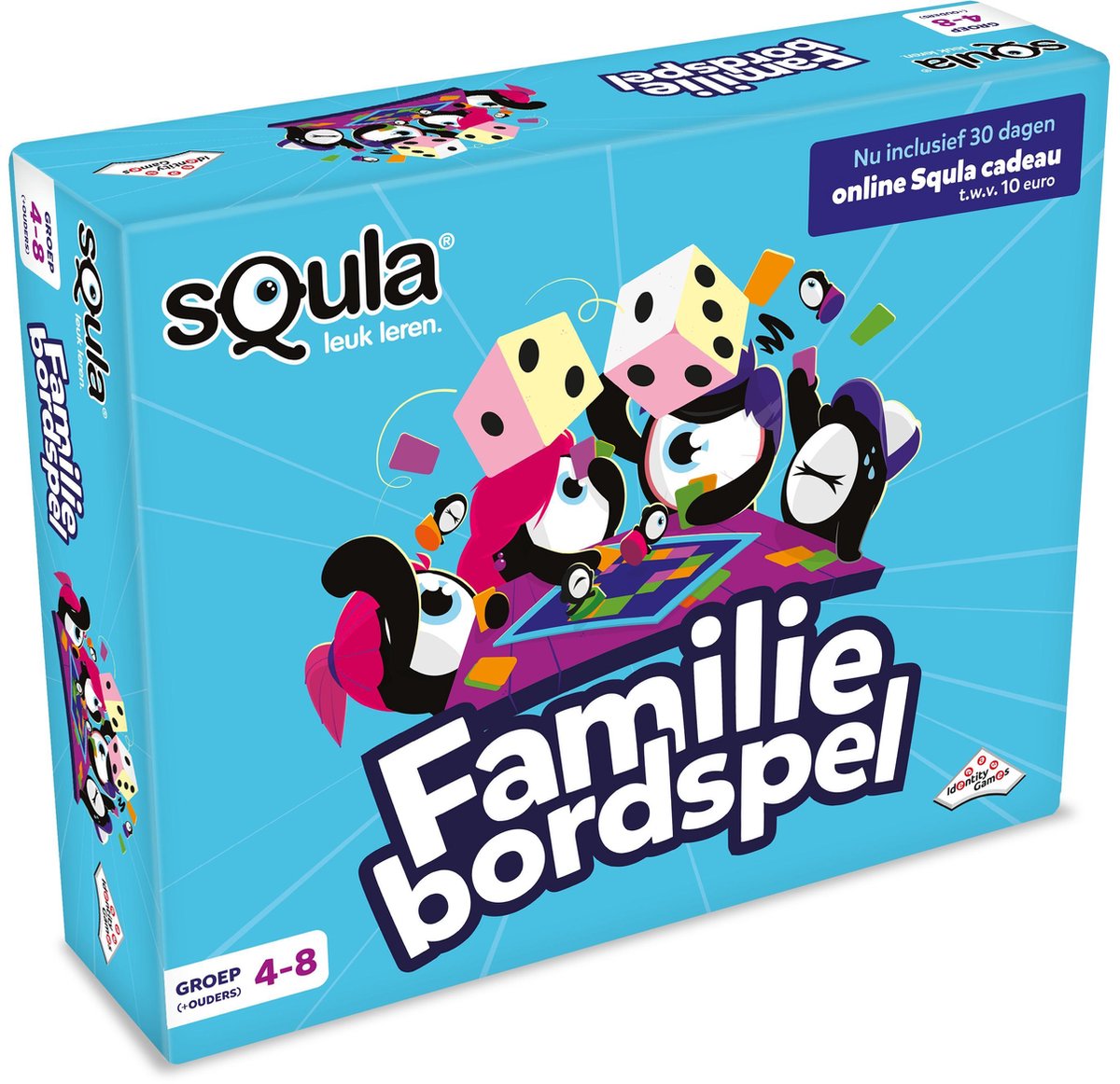 Jeux d'identité jeu de société familial Squla - Jouez et apprenez avec toute la famille - pour 2 à 4 joueurs à partir de 7 ans