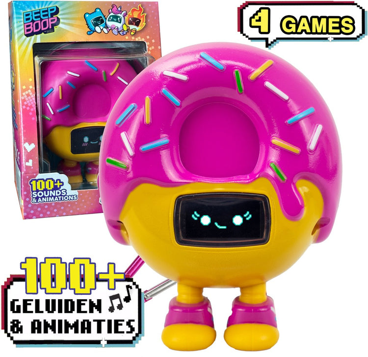 Eolo beep boop mochi – votre animal de compagnie virtuel avec émotions, 4 jeux et plus de 100 animations sonores – soins et jeu – jouets interactifs