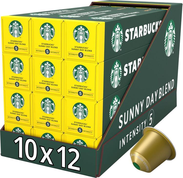 Capsules Starbucks by Nespresso Sunny Day Blend - 10 tasses à café x 12 boîtes