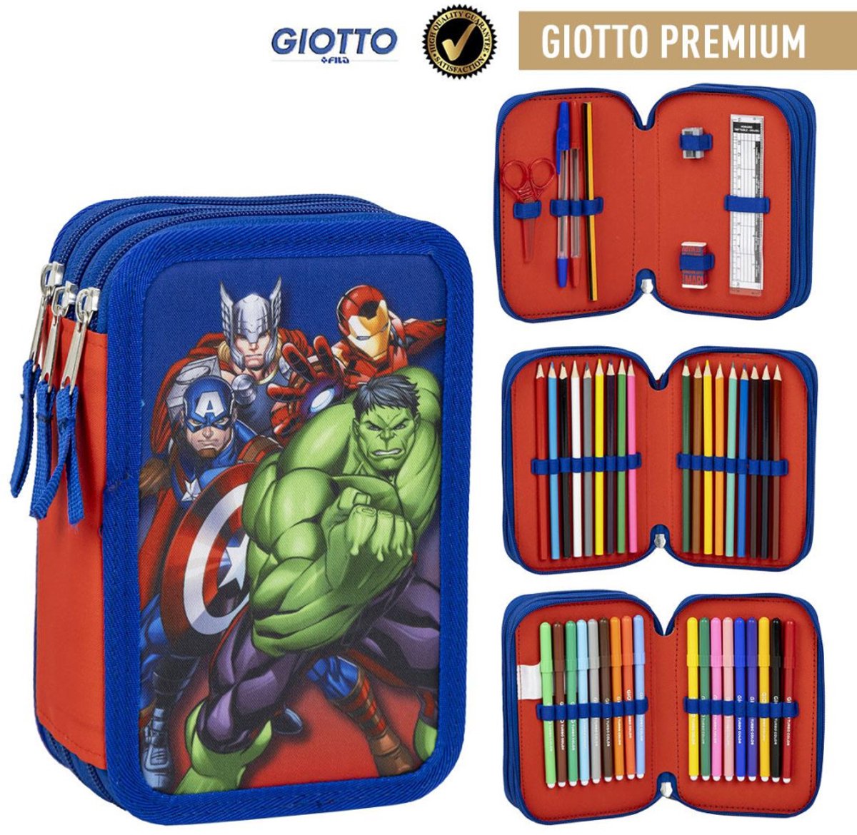 Trousse teintée 3 épaisseurs Avengers team