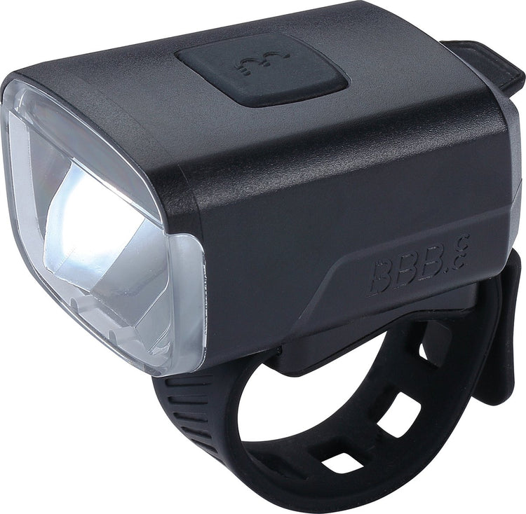Bbb cycling stud33 phare de vélo - éclairage vélo rechargeable USB - éclairage avant vélo de ville - éclairage vélo de course - 130 lumens - batterie 10 heures - étanche - BLS-143