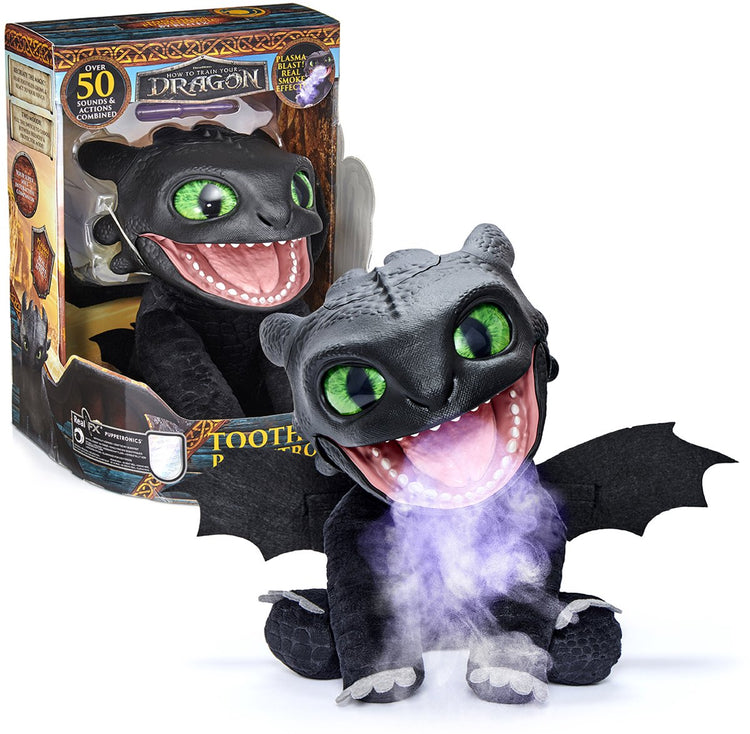 Ouah! figurine de jouet interactive Real FX - Comment apprivoiser un dragon ? 21 x 39 cm - comment dresser votre dragon - 2 ambiances httyd-1001-0