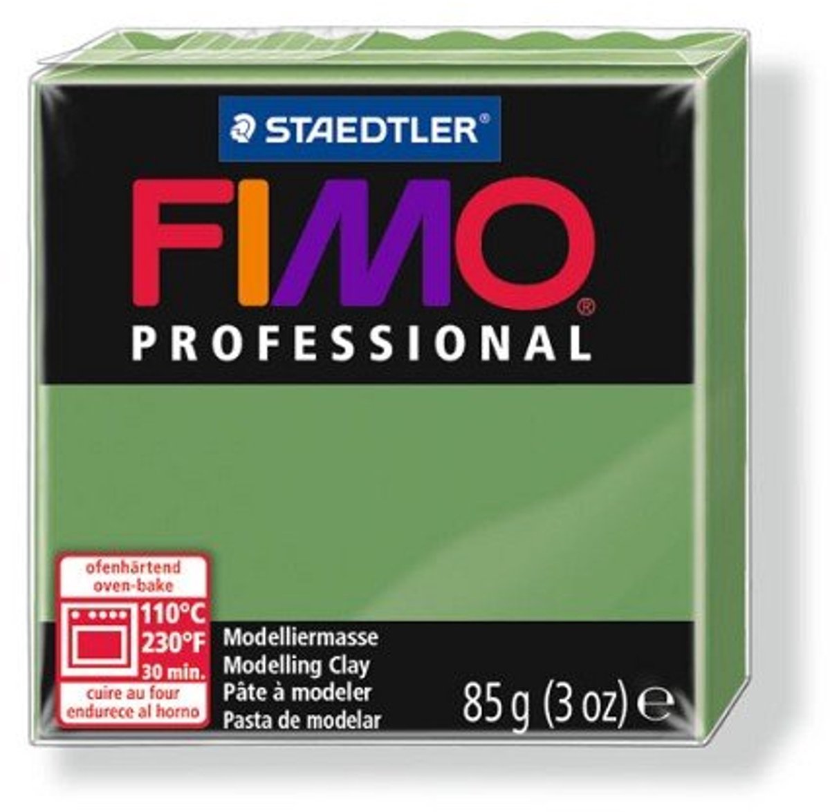 Fimo professionnel - bloc de pâte à modeler professionnelle durcissant au four 85 g - jaune primaire