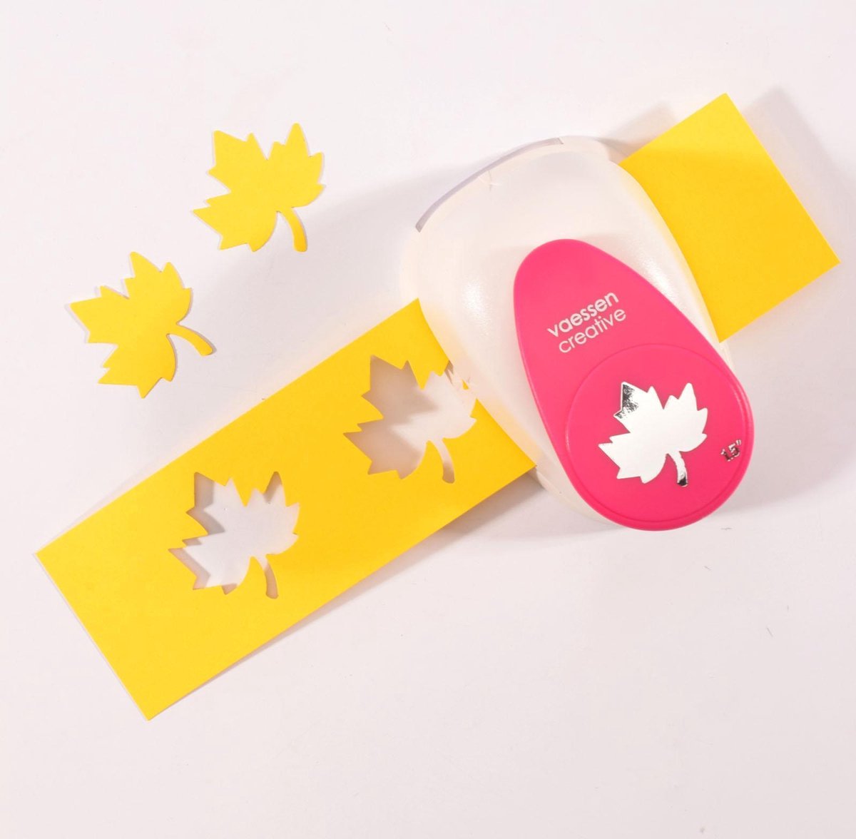 Vaessen creative punch - perforatrice figure - feuille d'érable - 3,4 x 3,4 cm