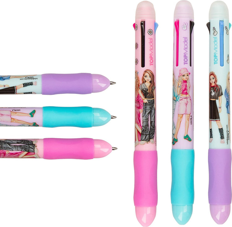 Depesche - stylo gel effaçable haut de gamme avec 4 couleurs - 1 pièce